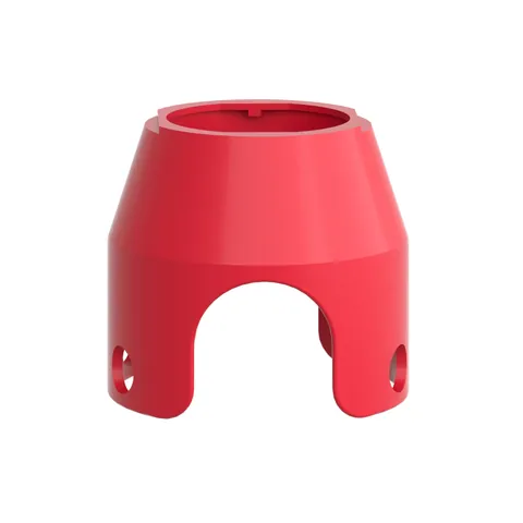 Schneider Electric ZBZ1604 Padlockable guard for mushroom head 40mm, Harmony XB4, metal, red — General Accessories