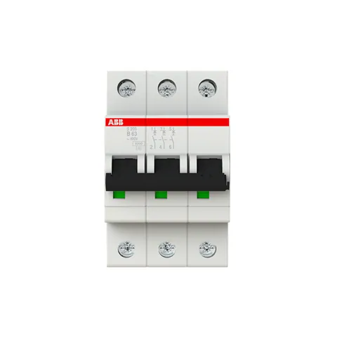 ABB 2CDS253001R0635 S203-B63 Miniature Circuit Breaker - 3P - B - 63 A — Control e HMI
