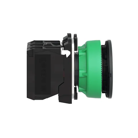 Schneider Electric XB5FW33B5 Illuminated push button, Harmony XB5, antimicrobial, plastic, green, 30mm, universal LED, 1NO + 1NC, 24V AC DC — Switches & Modular Apparatus