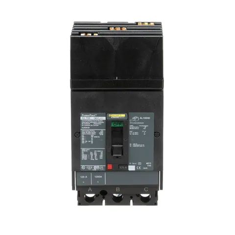 Schneider Electric HJA36125 Circuit breaker, PowerPacT H, 125A, 3 pole, 600VAC, 25kA, I-Line, thermal magnetic, 80%, ABC — Accessori generali