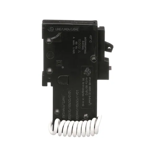 Schneider Electric HOM120DF Mini circuit breaker, Homeline, 20A, 1 pole, 120VAC, 10kA AIR, combo ARC/ground fault, plug in, UL — General Accessories