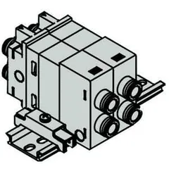 SMC VQ1000-FPG-C6C6-D VQ1000/2000 Double Check Block, Separate Type, VQ1000-FPG-C6C6-D — Valve Blocks & Manifolds