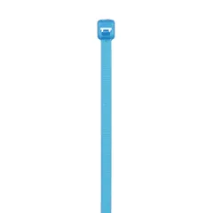 Panduit PLT4S-C76 Pan-Ty® PLT4S-C76 Cable Tie, Aqua, Tefzel, UV, High Heat, 14.6"L, 50lb, PK100 — Connectors & Plugs