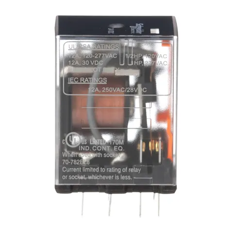 Schneider Electric 792XBXC-24D Power relay, SE Relays, DPDT, 12A, 24 VDC, clear cover — Akcesoria ogólne