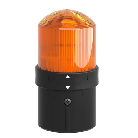 Schneider Electric XVBL35 Illuminated complete beacon, Harmony XVB Universal, plastic, orange, 70mm, steady, incandescent with BA15d base, lt 250V — General Accessories