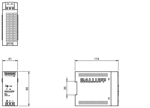 Balluff BAE0005 Power supplies for the control cabinet — Power Supplies & Controllers