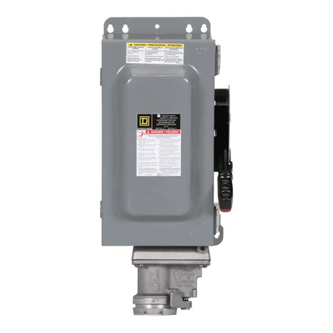 Schneider Electric H362AWC Safety switch, heavy duty, fusible, 60A, 600VAC/DC, 3 poles, 50HP, NEMA 12K — Low-Voltage Switchgear
