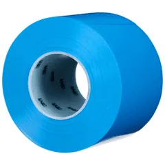 3M 7100254036 Durable Floor Marking Tape 971, Blue, 4 in x 36 yd, 17 mil, 3 Rolls/Case, Individually Wrapped Conveniently Packaged — General Accessories