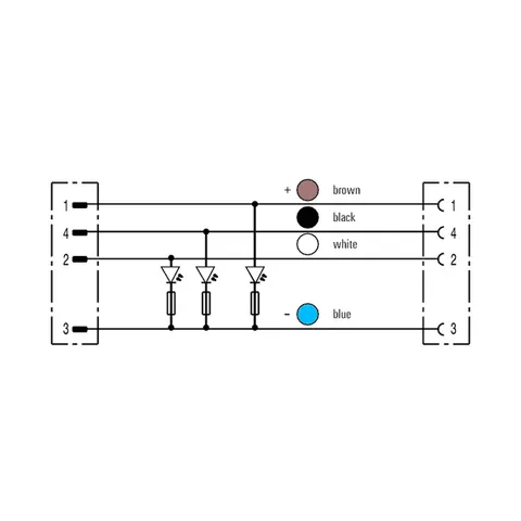 Weidmuller 1093061000 M12 Connecting Line, 4 Poles, 10 m, Pin-Straight Socket, 90° — Industrial Cables & Wires