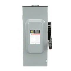 Schneider Electric H363RB Safety switch, heavy duty, fusible, 100A, 3 wire, 3 poles, 100hp, 600VAC/DC, Type 3R, bolt on hub provision — Akcesoria ogólne