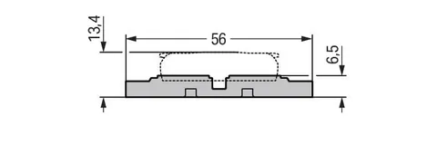 Wago 221-2521 Mounting carrier; 1-way; for inline splicing connector with lever; for screw mounting; gray — Terminal Blocks