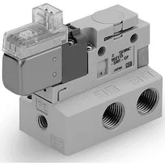 SMC VQZ115-5LO1-CP-Q VQZ115, 100 Series, 3 Port Solenoid Valve, Base Mounted, VQZ115-5LO1-CP-Q — Solenoid & Servo Valves