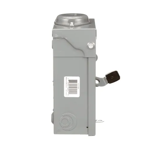 Schneider Electric D221NRB Safety switch, general duty, fusible, 30A, 2 pole, 7.5hp, 240VAC, NEMA 3R, bolt on provision, neutral factory installed — General Accessories
