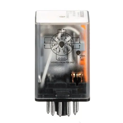 Schneider Electric 8501KPR13V20 Plug in relay, Type KP, tubular, 1 HP at 277 VAC, 10A resistive at 120 VAC, 11 pin, 3PDT, 3 NO, 3 NC, 120 VAC coil — General Accessories