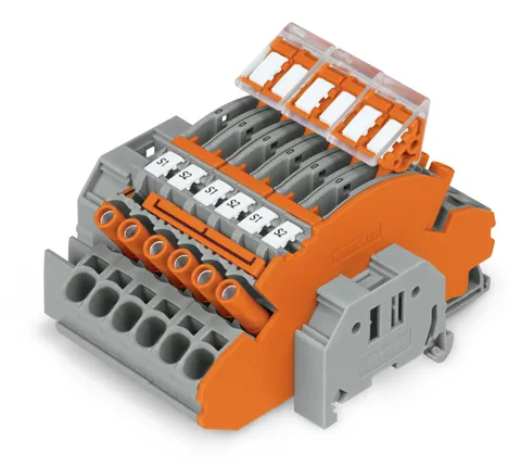 Wago 2007-8876 Compact terminal block; for 3-phase current transformer circuit; 6,00 mm²; multicoloured — Reihenklemmen / Klemmleisten