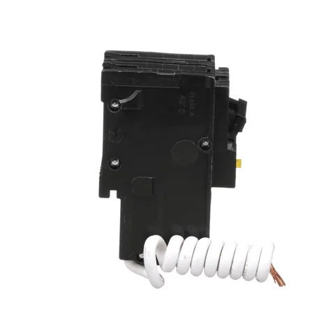 Schneider Electric HOM240GFI Homeline Miniature Circuit Breaker, 40A, 2 Pole, 120/240VAC, 10kA AIR, Ground Fault Class A, Plug-in Mounting — General Accessories