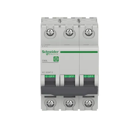 Schneider Electric M9F17316 Miniature circuit breaker (MCB), Multi9 C60L, 3P, 16A, C curve, 25kA (IEC/EN 60947-2) — Circuit Breakers & Fuses