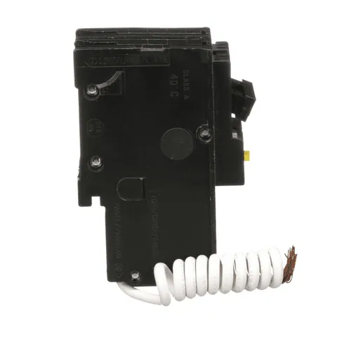 Schneider Electric HOM215GFI Homeline Miniature Circuit Breaker, 15A, 2 Pole, 120/240VAC, 10kA AIR, Ground Fault Class A, Plug-In Mounting, UL — General Accessories