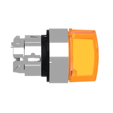 Schneider Electric ZB4BK1353 Head for illuminated selector switch, Harmony XB4, metal, orange handle, 22mm, universal LED, 3 positions, stay put — Switches & Modular Apparatus