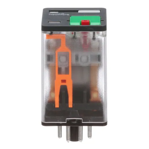 Schneider Electric 750XBXRM4L-24A General purpose relay, SE Relays, 750R, DPDT, 10A, 24 VAC, octal terminal 8 pins, clear cover with LED, lock push button — Akcesoria ogólne