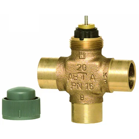 Honeywell V5853A2055 3/4 in 3-way Sweat Zone Valve — Process & Flow Control Valves