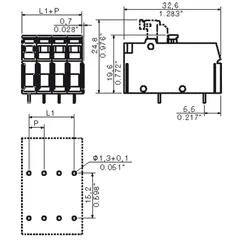 Weidmuller 1755180000 5.08 mm Printed Circuit Board Terminal 1 Pole 90° with 3.2 mm Solder Pin — Accessori generali