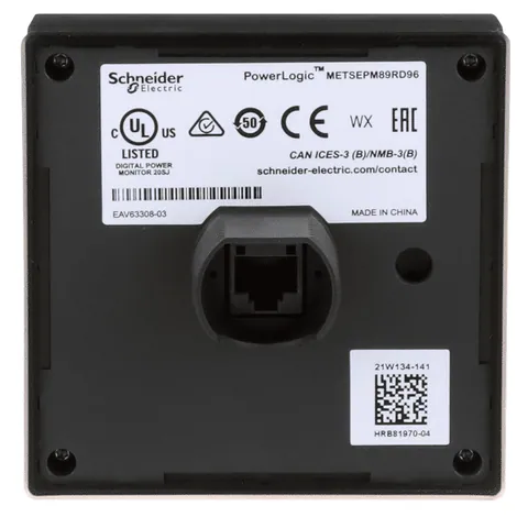 Schneider Electric METSEPM89RD96 PowerLogic PM8000 - 89RD Remote display 96x96mm, with 3m cable + mount acc — HMIs & Industrial PCs