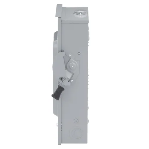 Schneider Electric D324NRB Safety switch, general duty, fusible, 200A, 3 pole, 60hp, 240VAC, NEMA 3R, 4 wire, 1 neutral, bolt on hub provision — General Accessories