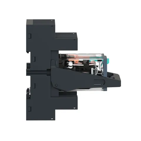 Schneider Electric RXM4AB2BDPVM miniature plug-in relay pre-assembled, 6A, 4CO, with LED, lockable test button, mixed terminals socket, 24V DC — Contattori e relè