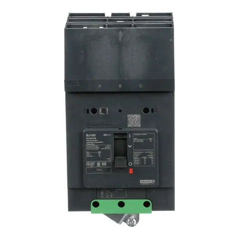 Schneider Electric BJA36100 Circuit breaker, PowerPacT B, 100A, 3 pole, 600Y/347VAC, 25kA, I-Line, thermal magnetic, 80%, ABC — Akcesoria ogólne