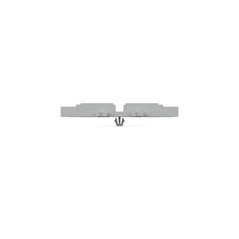 Wago 221-2535 Mounting carrier; 5-way; for inline splicing connector with lever; with snap-in mounting foot; gray — Terminal Blocks