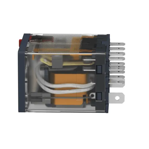Schneider Electric RPM42P7 plug-in relay, Harmony electromechanical relays, 15A, 4CO, with LED, lockable test button, 230V AC — Styczniki i przekaźniki