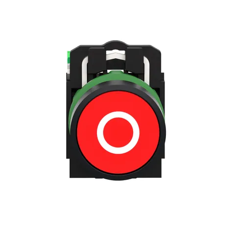 Schneider Electric ZB5RTA432 Wireless and batteryless transmitter, Harmony XB5R, push button, plastic, red, 22mm, spring return, marked O — Switches & Modular Apparatus