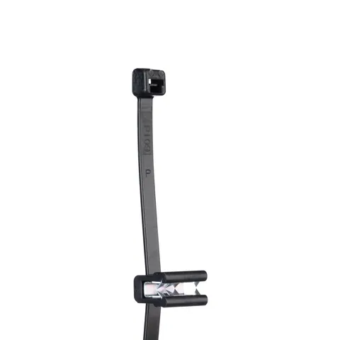 Panduit CMEA12-2S-D300 Edge Clip with Cable Tie Mount, Black, High Heat/UV PA6.6 — Herramientas manuales y eléctricas