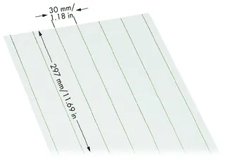 Wago 709-183 Marking strips; for laser printer; white — Terminal Blocks