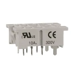 Schneider Electric 70-402-1 Socket, SE Relays general purpose relay accessory, DPDT, 10A, 300 V, 8 pins, pins for printed circuit board, 782 series — Akcesoria ogólne