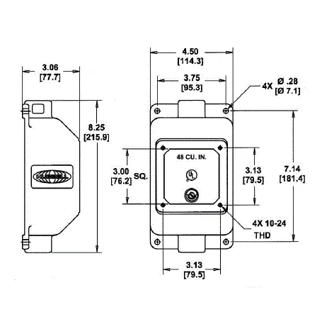 Hubbell FT302W Back Box 1" NPT — General Accessories