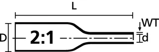 Hellermann Tyton 553-72516 Shrinkable markers "Ladder Style", thermal transfer | — Allgemeines Zubehör