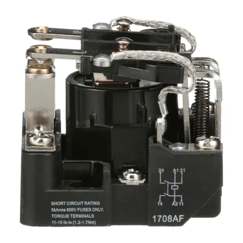Schneider Electric 8501CO7V20 Power Relay, Type C, 2 HP, 30A resistive at 300 VAC, DPST, 2 normally open contacts, 120 VAC coil — Accesorios generales