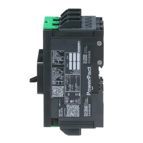 Schneider Electric BGL36100 Circuit breaker, PowerPacT B, 100A, 3 pole, 600Y/347VAC, 18kA, lugs, thermal magnetic, 80% — General Accessories