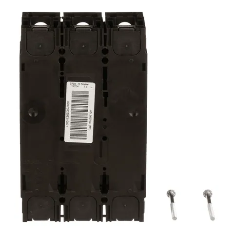 Schneider Electric HGL36070 Circuit breaker, PowerPacT H, 70A, 3 pole, 600VAC, 18kA, lugs, thermal magnetic, 80% — Accessori generali