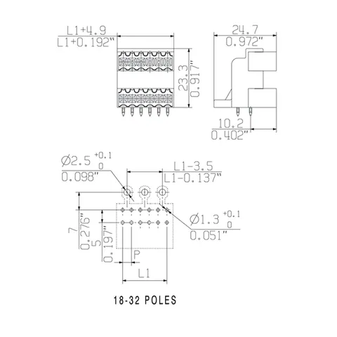 Weidmuller 1633680000 SLD 3.50/24/90G 3.2SN OR BX — Connectors & Plugs