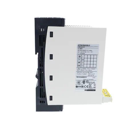 Schneider Electric ATS01N232QN soft starter for asynchronous motor, Altistart 01, ATS01, 32A, 380 to 415V, 15kW — Softstartery