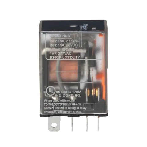 Schneider Electric 782XBXC-12A Power relay, SE Relays, 15A, DPDT, 12 VAC, clear cover — Akcesoria ogólne