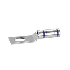 Panduit LCA6-38-L Compression Lug, 6, Tin Plated Copper, Straight, One 3/8" Stud, PK50 — Accesorios generales