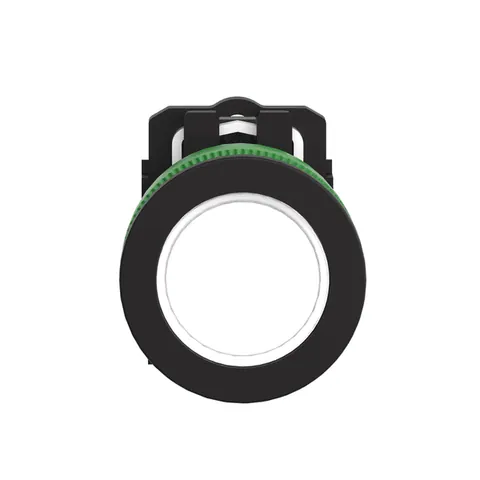 Schneider Electric XB5FVM1 Flush Mounted Pilot Light, Harmony XB5 Series, Antimicrobial, Grey Plastic — General Accessories