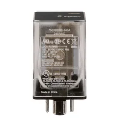 Schneider Electric 750XBXRC-240A General purpose relay, SE Relays, 750R, DPDT, 10A, 240 VAC, octal terminal 8 pins, clear cover — Accesorios generales