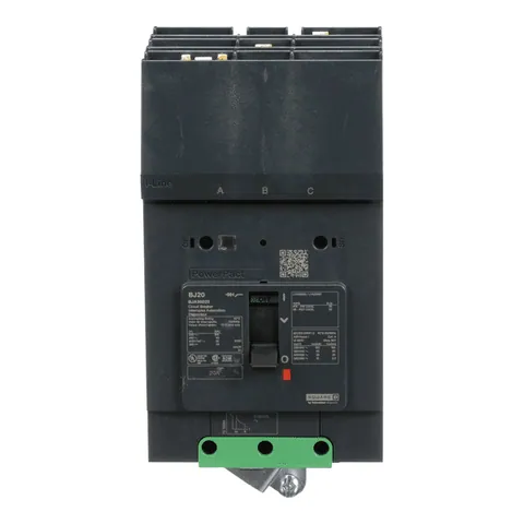 Schneider Electric BJA36020 Circuit breaker, PowerPacT B, 20A, 3 pole, 600Y/347VAC, 25kA, I-Line, thermal magnetic, 80%, ABC — Akcesoria ogólne