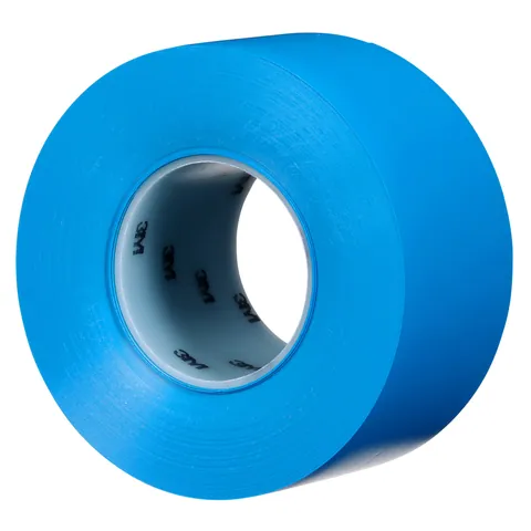 3M 7100253517 Durable Floor Marking Tape 971, Blue, 3 in x 36 yd, 17 mil, 4 Rolls/Case — General Accessories
