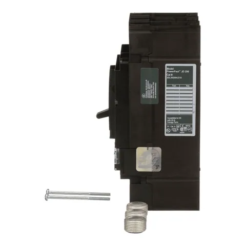 Schneider Electric JDL36250U31X Circuit breaker, PowerPacT J, 250A, 3 pole, 600VAC, 14kA, lugs, Micrologic 3.2, 80% — Interruttori automatici e fusibili